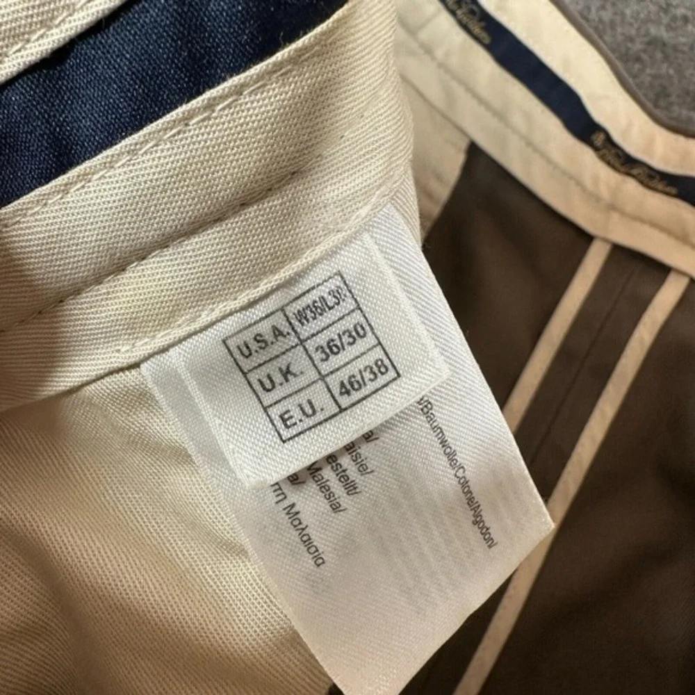 Brooks Brothers Advantage Chino Clark Pants Mens‎ Size 36X30 Brown